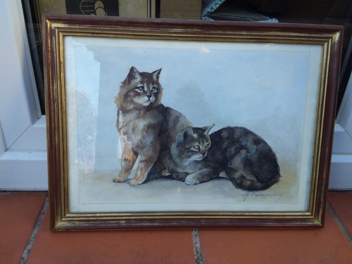 Tableau peinture sous verre