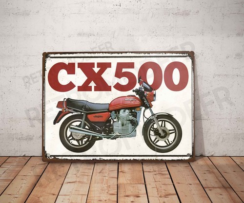 Plaque métal vintage honda - métal,
