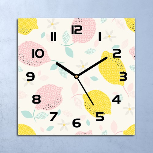 Horloge murale design verre - murale, en