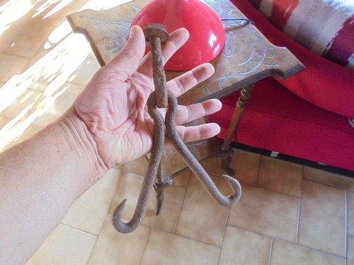 Antique double hook - double, decorative