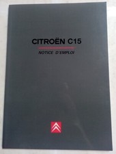 Notice d'emploi : Citroën C15