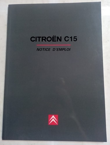 Notice emploi citroën c15 - :,