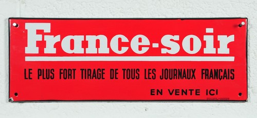 Plaque émaillée france - •,