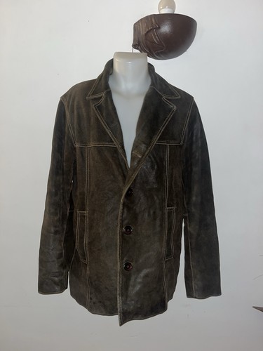 Manteau vintage cuir - vintage, 90’s