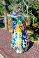 Stunning Murano Italian Glass Vase Signed Lowell Duell?