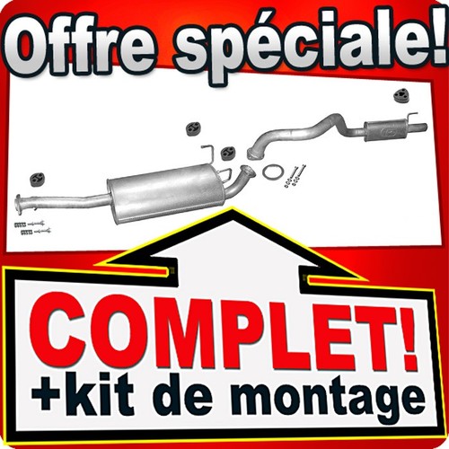 Ligne pot échappement - d'échappement, pour