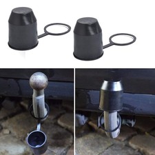 2Pcs,Boule d'attelage de remorque boule de remorquage couvercle bouchon de prote
