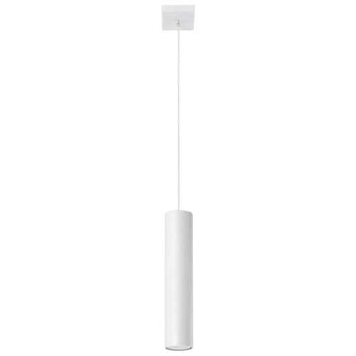 Suspension acier blanc gu10 - blanc,