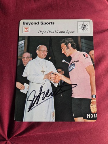 Eddy merckx pope paul - eddy,