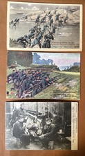Belgium Lot 3 Battle Cards Yser Belgian Marine Rusiliers 1915