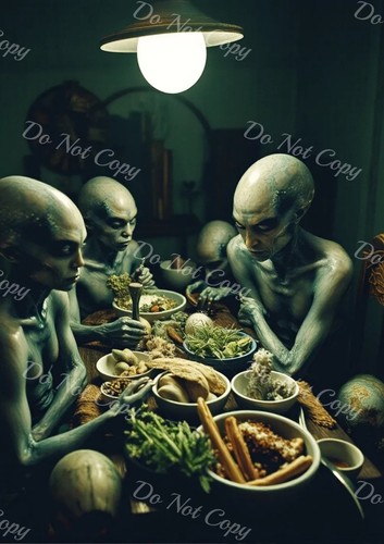 Photo repas extraterrestre - photo, a4