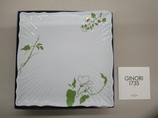 Assiette carrée Richard Ginori Fiori Verdi du Japon