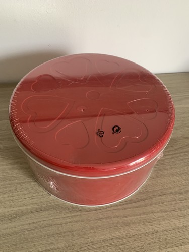 Boîte métal cœurs - , rouge
