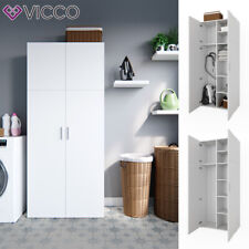Armoire Vicco Ingo blanche - 2 portes, universelle, armoire multifonction, armoi