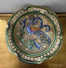 Deruta Italian Pottery Footed Bowl