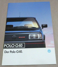 1991 VW POLO G40 Catalogue