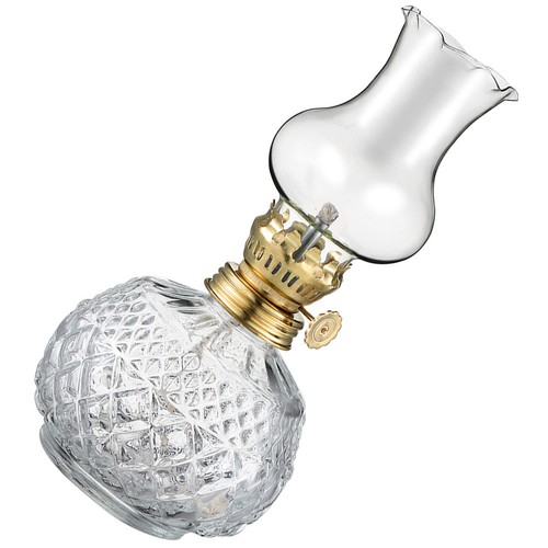 Glass kerosene lamp - kerosene, reusable
