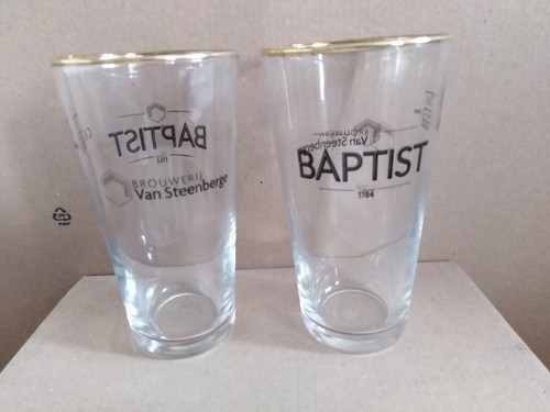 Lot verres bière baptist - 6,