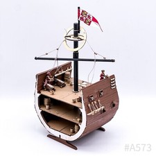 Bateau de Pirates Section Modèle Coupe Inclus Figurines 13 X 30 CM