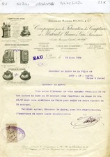 Paris XVth - 18 Boulevard de Vaugirard - Small Header Compteur d'Eau from 1907