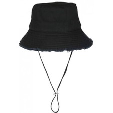 Chapeau Bob Noir en Coton
