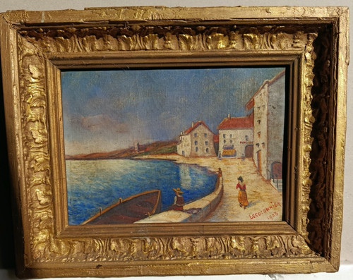 Joli petit tableau - , ancien