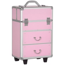 HOMCOM Valise de maquillage