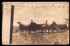RPPC Tennessee TN Rhea County Evensville / Dayton Strawberry Wagons 1912 RARE