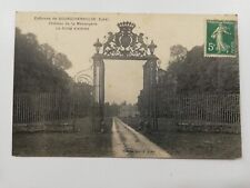 Old postcard - 27 - Bourgtheroulde - Château de la Mésangère - The Entrance Grille.