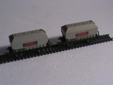 lot 2 wagons cerealiers HO