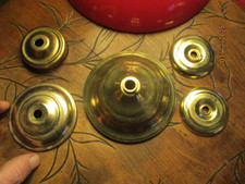 Pièces d'Ancien Lustre Plafonnier Coupelle abat Jour Applique Murale Fer Laiton