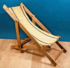 Antique Vintage Miniature Doll Lounger Lounger