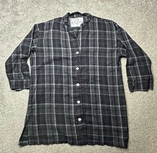 Frank & Eileen Gray Black Plaid Buttoned Down “Shirley” Cotton Flannel Shirt S