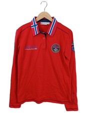 NEBULUS Top à manches longues Dames Haut T EU 40 rouge style décontracté