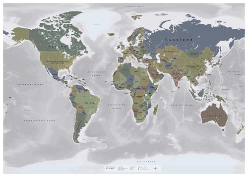 Grande carte monde - grande, "le