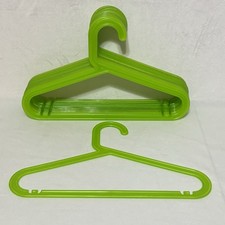 Lot  12 Vintage IKEA Bagis Clothes Clothing Hangers Anna  Efverlund Neon Green