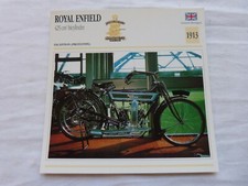 1913 Motorcycle Photo Card: ROYAL ENFIELD 425cc Twin Cylinder