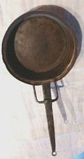 ANTIQUE SMALL COPPER POELON IRON OR STEEL HANDLE