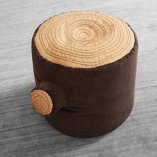 Tree Stump Pouf 