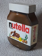 grande boite publicitaire vintage Nutella en carton hauteur 30 cm