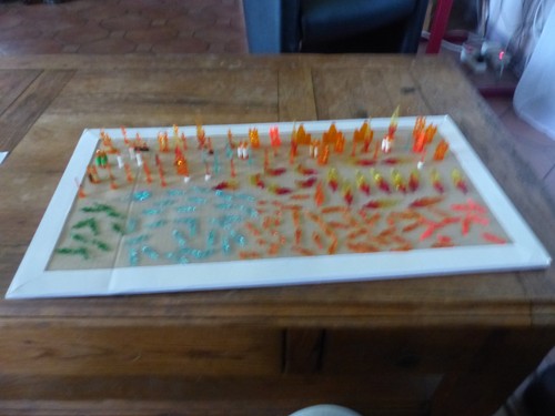 Lego lot bougie flamme - ,