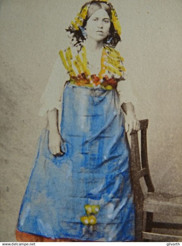Photo cdv rehaussée - photo,