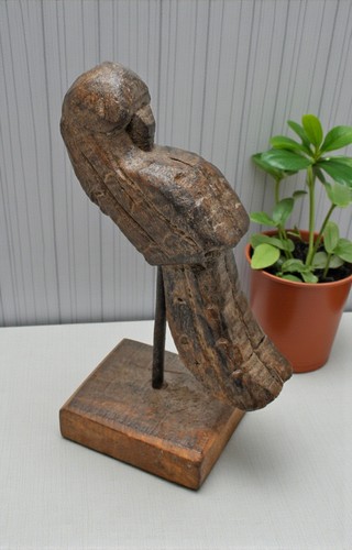 Bois vintage perroquet - en,