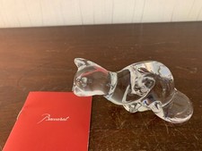 3 Baccarat Crystal Reclining Cats (Price Per Piece)