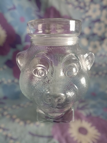 Bocal tête ours verre - bocal, d'ours