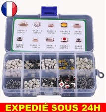 ✅ 250 PCS Boite Bouton Poussoir Voiture Télécommande Micro Interrupteur Tactile