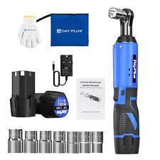 Clé à cliquet électrique 3/8'' 40Nm, sans fil, 2 batteries, LED, 7 douilles