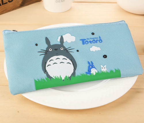 Trousse totoro kawaii - kawaii, bleu