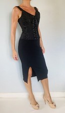 Bustier corset en jacquard à