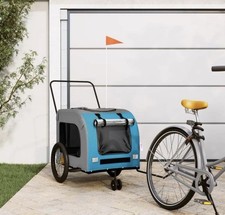 Remorque De Vélo Pour Animaux Chien Chat Chariot Avec Roues Poussette Drapeau